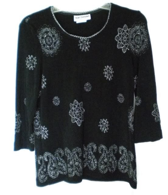 beautiful black and silver stre...